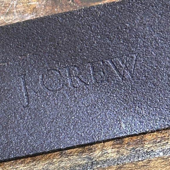 J Crew Genuine Italian Leather Belt Brass Buckle Made in USA Womens L - Picture 5 of 12